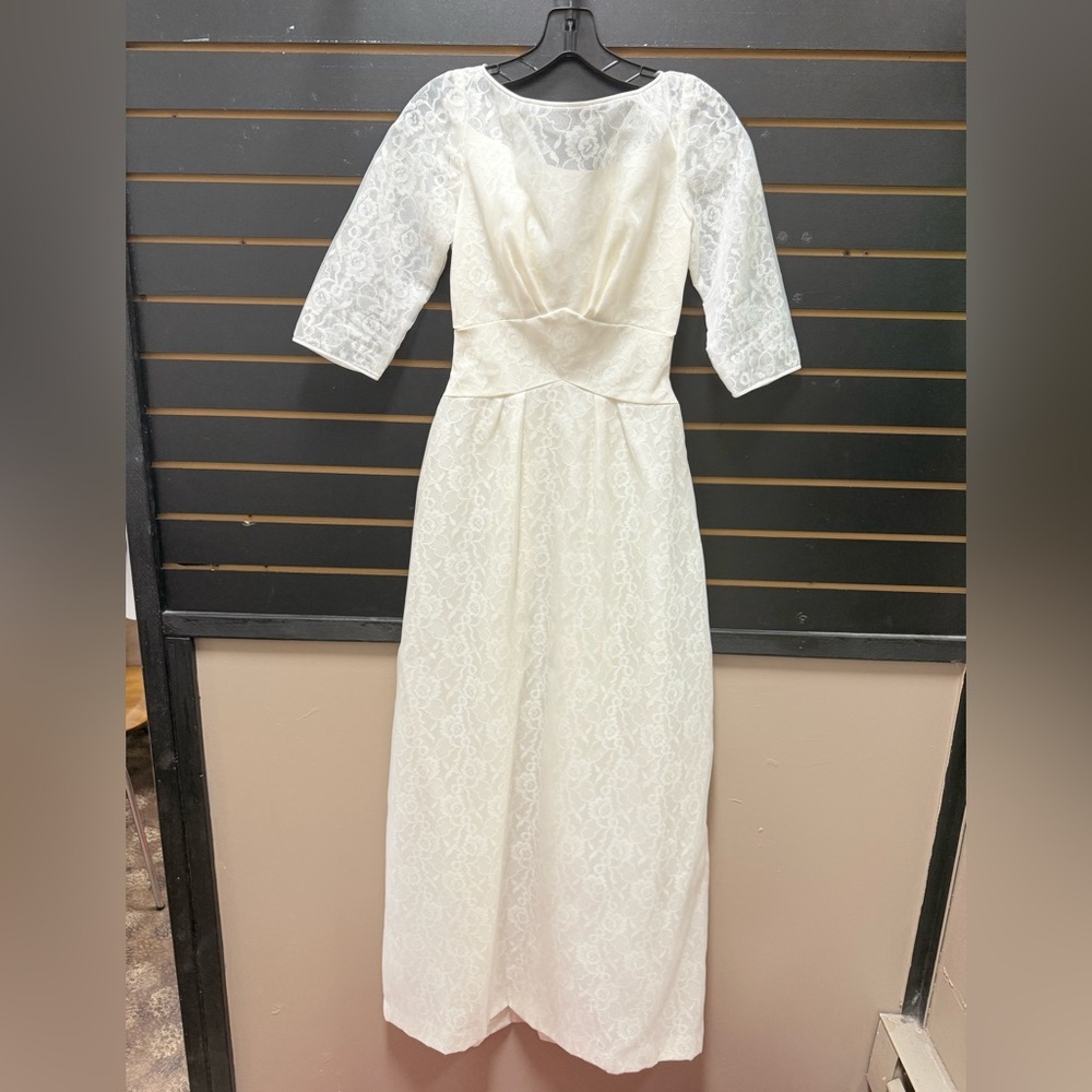 Vintage Emma Domb Ivory Lace Dress